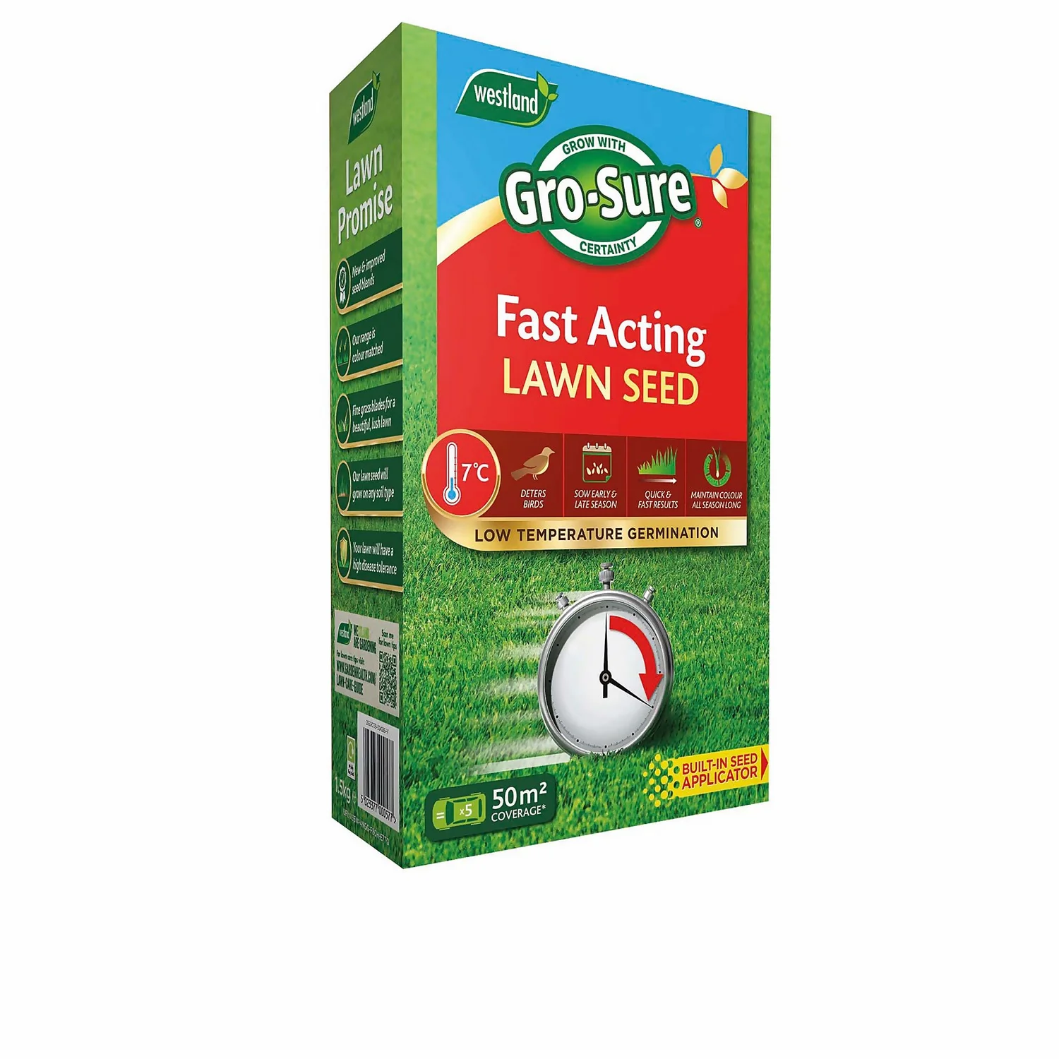 Gro-Sure Fast Acting Lawn Seed - 50m² 1 Gro-Sure Fast Acting Lawn Seed - 50m²
