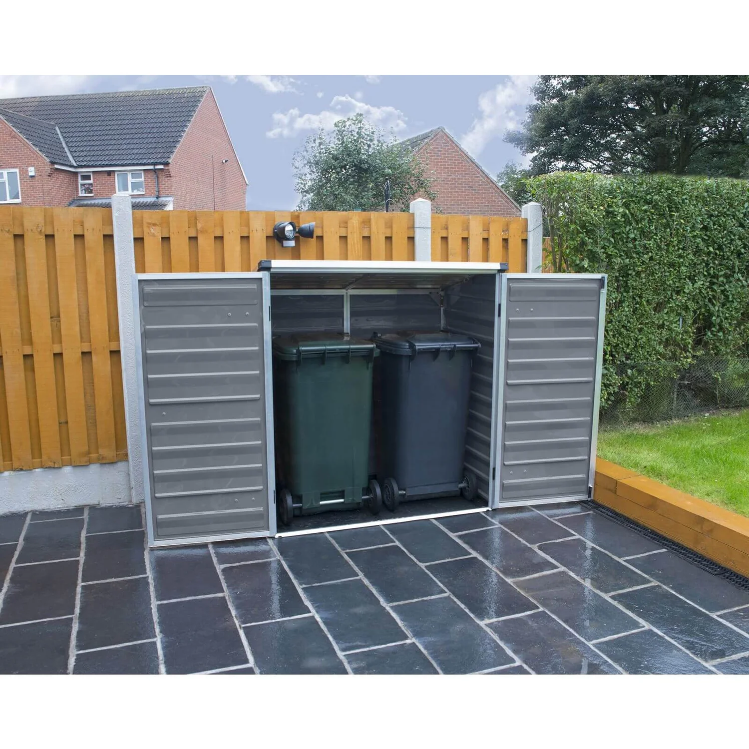 Palram - Canopia Voyager Pent Shed - Dark Grey 7 Palram - Canopia Voyager Pent Shed - Dark Grey - Image 7