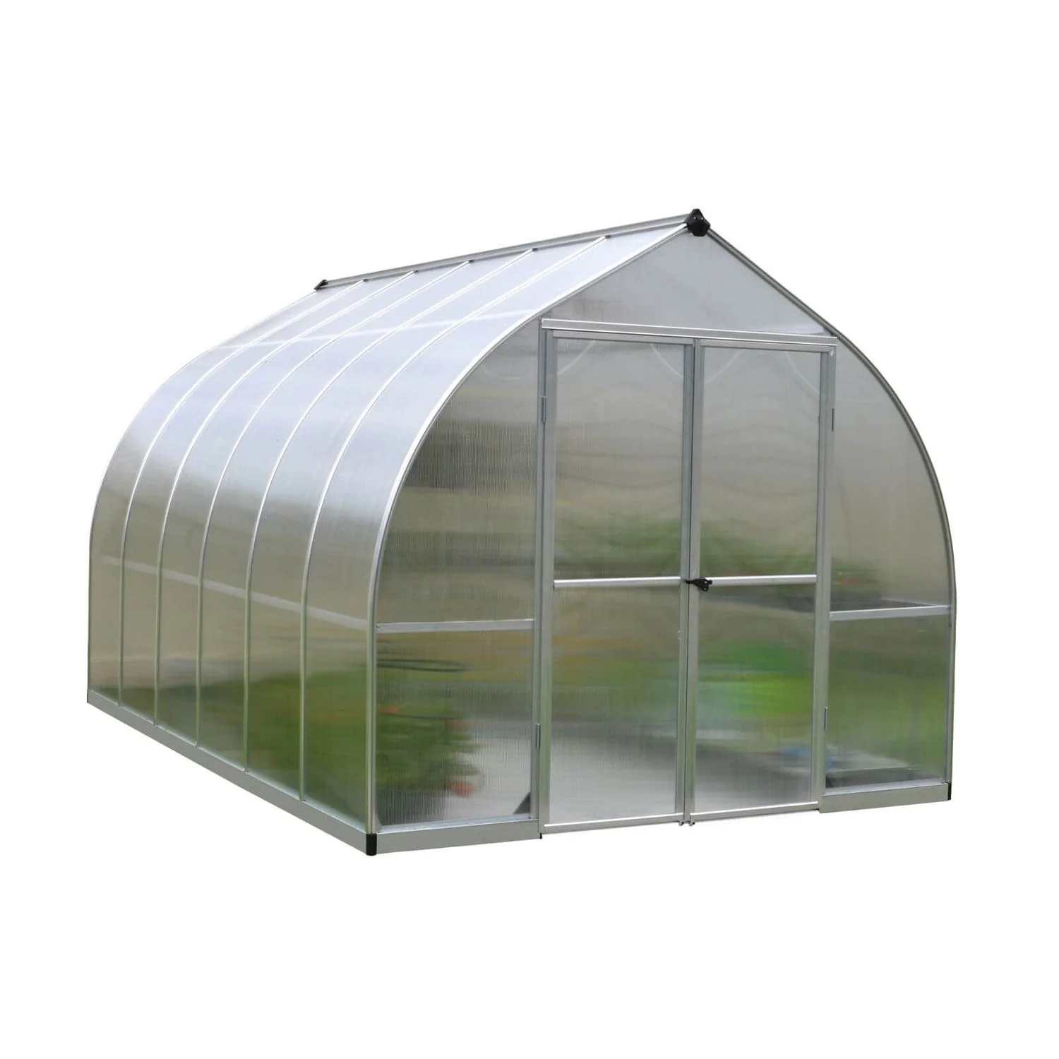 Palram 8 X 12ft Canopia Bella Greenhouse - Silver 2 Palram 8 X 12ft Canopia Bella Greenhouse - Silver - Image 2