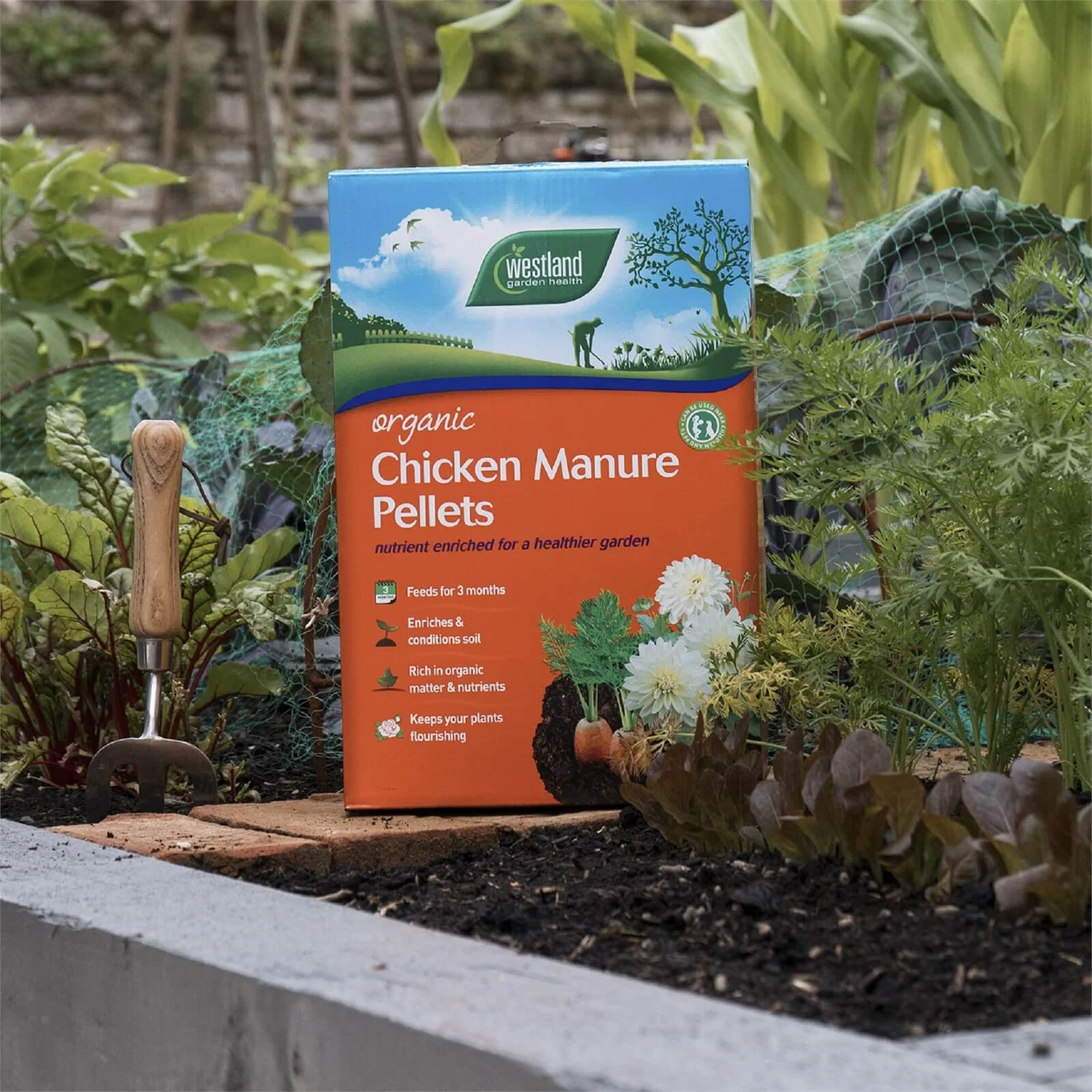 Westland Organic Chicken Manure Pellets - 2.25kg 2 Westland Organic Chicken Manure Pellets - 2.25kg - Image 2