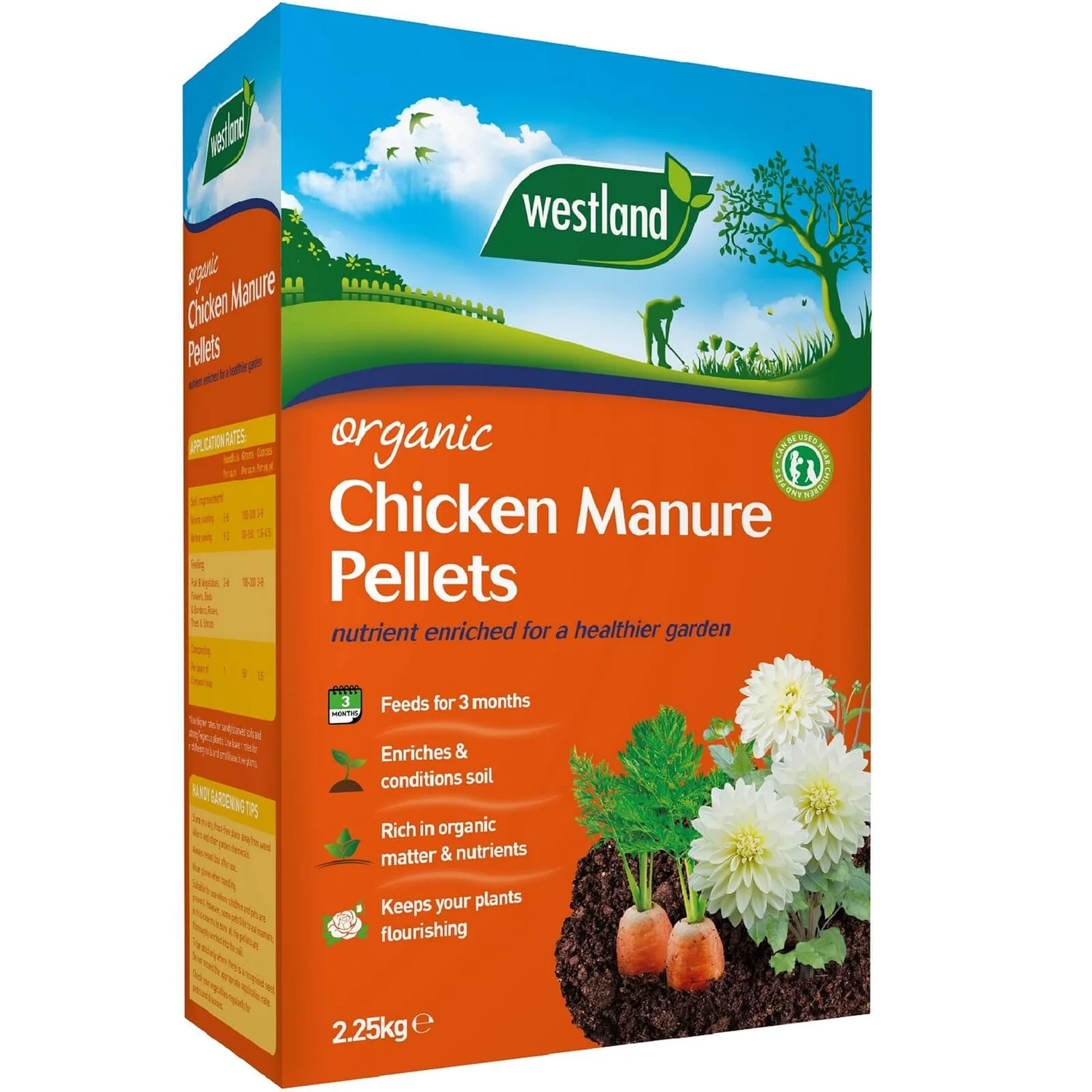 Westland Organic Chicken Manure Pellets - 2.25kg 1 Westland Organic Chicken Manure Pellets - 2.25kg
