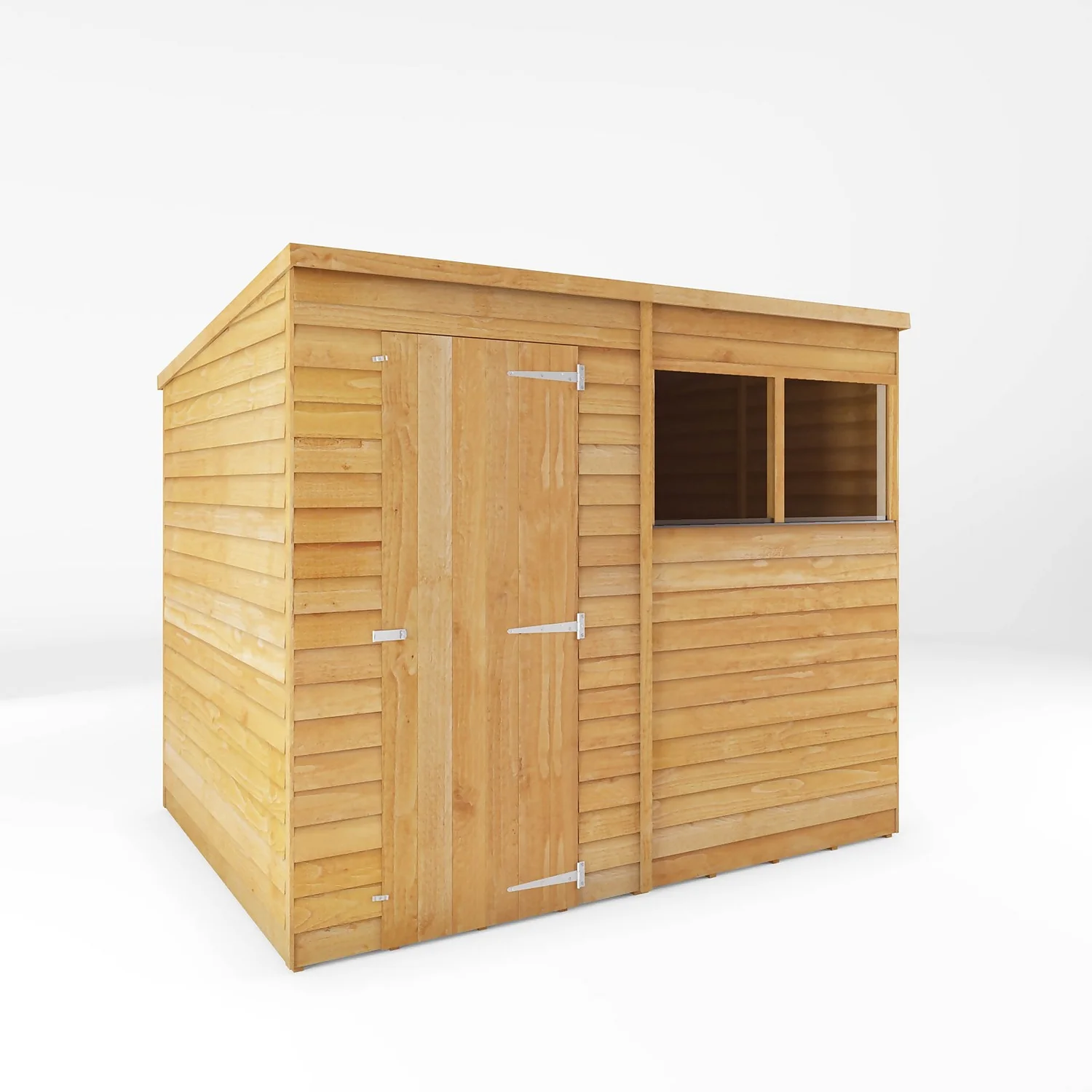 Mercia 8 X 6ft Overlap Pent Shed 1 Mercia 8 X 6ft Overlap Pent Shed