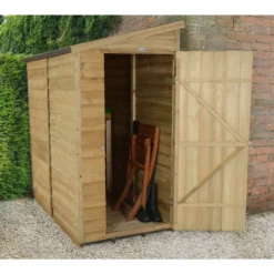 6x3ft Forest Overlap Pent Wooden Shed -Garden Decorations and Ornaments Store 12810808 1144833197651700