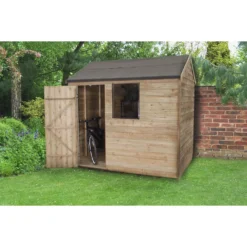 8x6ft Forest Natural Timber Overlap Reverse Apex Wooden Shed 13 8x6ft Forest Natural Timber Overlap Reverse Apex Wooden Shed -Garden Decorations and Ornaments Store 12810909 2094833192916188