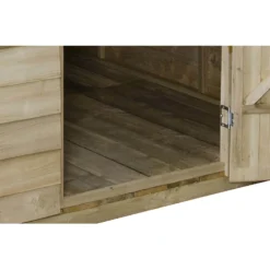 8x6ft Forest Natural Timber Overlap Apex Pressure Treated Wooden Shed -Garden Decorations and Ornaments Store 12810910 1264833195586656