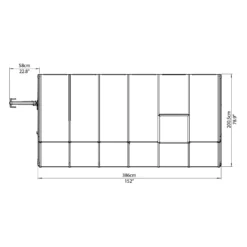 Palram 6 X 12ft Clear Canopia Sun Room -Garden Decorations and Ornaments Store 12810974 1804833202486539