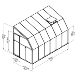 Palram 6 X 12ft Clear Canopia Sun Room -Garden Decorations and Ornaments Store 12810974 2064833202557891