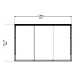 Palram - Canopia Canopy Venus 1350 Clear 17 Palram - Canopia Canopy Venus 1350 Clear -Garden Decorations and Ornaments Store 12810976 4564833200882271