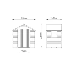 7x5ft Forest Wooden Overlap Pressure Treated Apex Shed -incl. Installation -Garden Decorations and Ornaments Store 12814918 6994845696754428