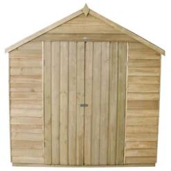 7x7ft Forest Wooden Overlap Pressure Treated Apex Shed -incl. Installation -Garden Decorations and Ornaments Store 12814920 7934845696929817
