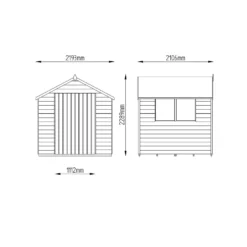 7x7ft Forest Wooden Overlap Pressure Treated Apex Shed -incl. Installation -Garden Decorations and Ornaments Store 12814920 9704845697033686