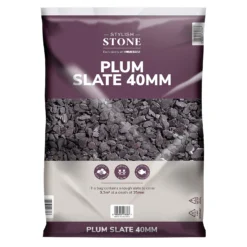 Stylish Stone Plum Slate 40mm - Large Pack - 19kg -Garden Decorations and Ornaments Store 12815204 5194902949043271
