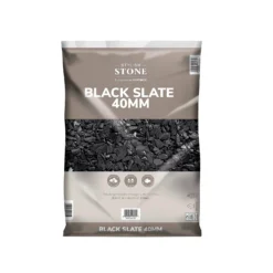 Stylish Stone Black Slate - Large Pack - 19kg -Garden Decorations and Ornaments Store 12815213 1045014583377587
