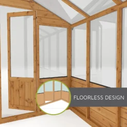 Mercia 8 X 6ft Traditional Apex Combi Greenhouse And Shed -Garden Decorations and Ornaments Store 12820081 2114976511296175