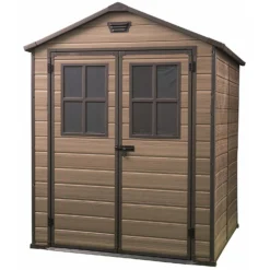 Keter Scala 6 X 8ft Outdoor Garden Apex Storage Shed - Brown