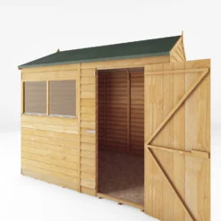 Mercia 8 X 6ft Overlap Reverse Apex Shed -Garden Decorations and Ornaments Store 12822435 1485033256129345