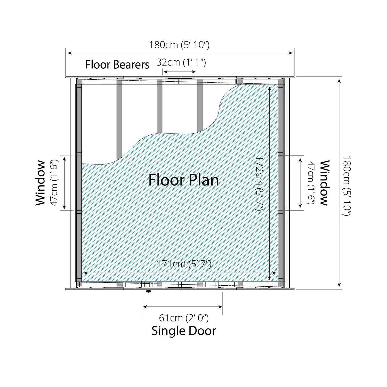 Mercia 6x6ft Dutch Style Playhouse - Installation Included 9 Mercia 6x6ft Dutch Style Playhouse - Installation Included - Image 9