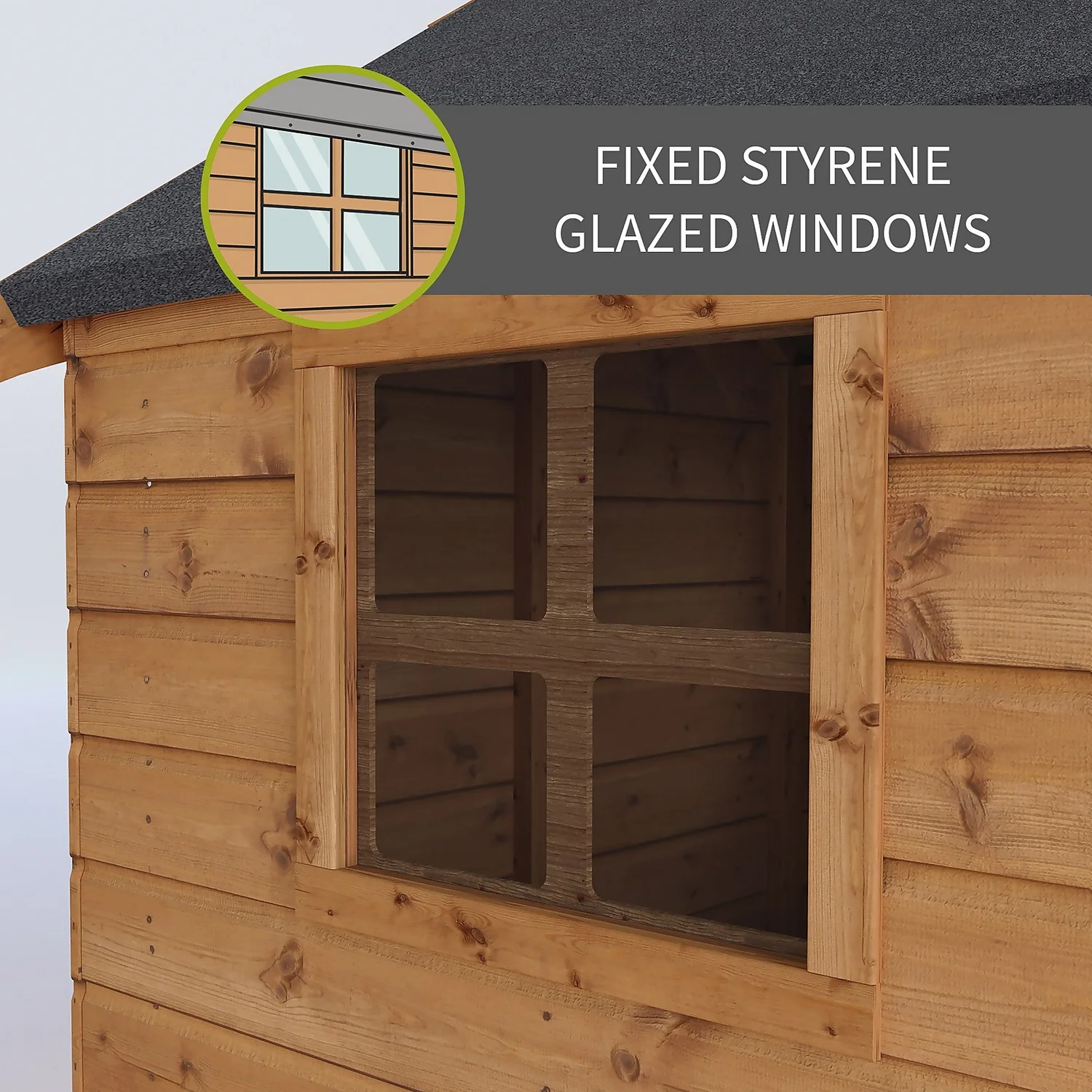 Mercia 8 X 7ft Honeysuckle Wooden Playhouse With Tower - Installation Included 3 Mercia 8 X 7ft Honeysuckle Wooden Playhouse With Tower - Installation Included - Image 3