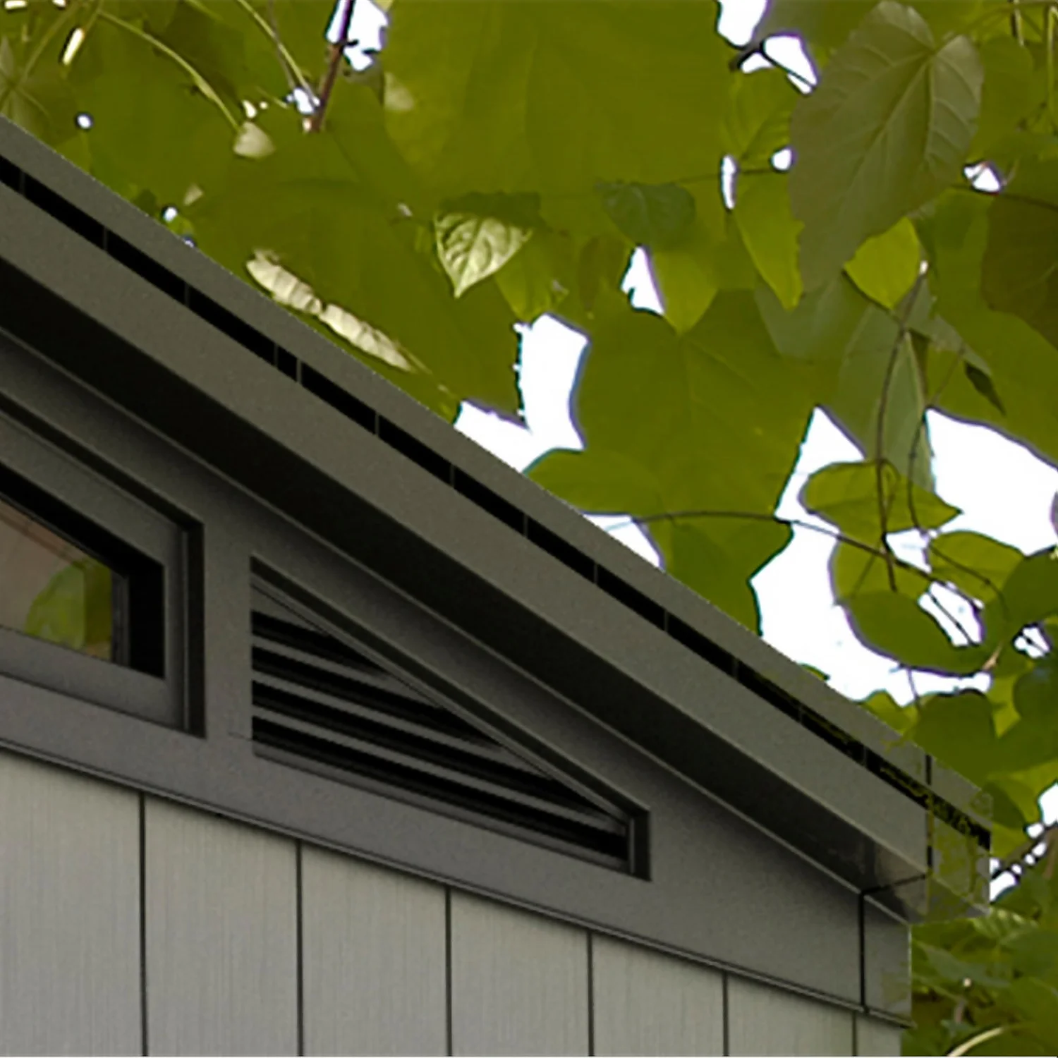 Keter Artisan 11 X 7ft Outdoor Plastic Garden Storage Pent Shed - Grey 5 Keter Artisan 11 X 7ft Outdoor Plastic Garden Storage Pent Shed - Grey - Image 5