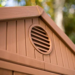 Keter Darwin 6 X 4ft Outdoor Garden Apex Storage Shed - Brown -Garden Decorations and Ornaments Store 12833043 5445036177891106