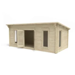 Forest Arley 6.0m X 3.0m Cabin Double Glazed 24kg Polyester Felt, Plus Underlay - Installation Included -Garden Decorations and Ornaments Store 12833132 1664833200254407