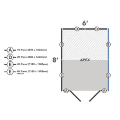 Forest 6 X 4ft Overlap Pressure Treated Apex Shed - Double Door 4 Windows - Incl. Installation -Garden Decorations and Ornaments Store 12833313 1624833202481619