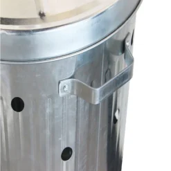 None Garden Galvanised Steel Incinerator / Fire Bin With Lid - 85L -Garden Decorations and Ornaments Store 12834094 7265030658432669
