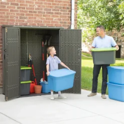 Lifetime 1500L Rough Cut Vertical Storage Cabinet -Garden Decorations and Ornaments Store 12836581 1424833208407720