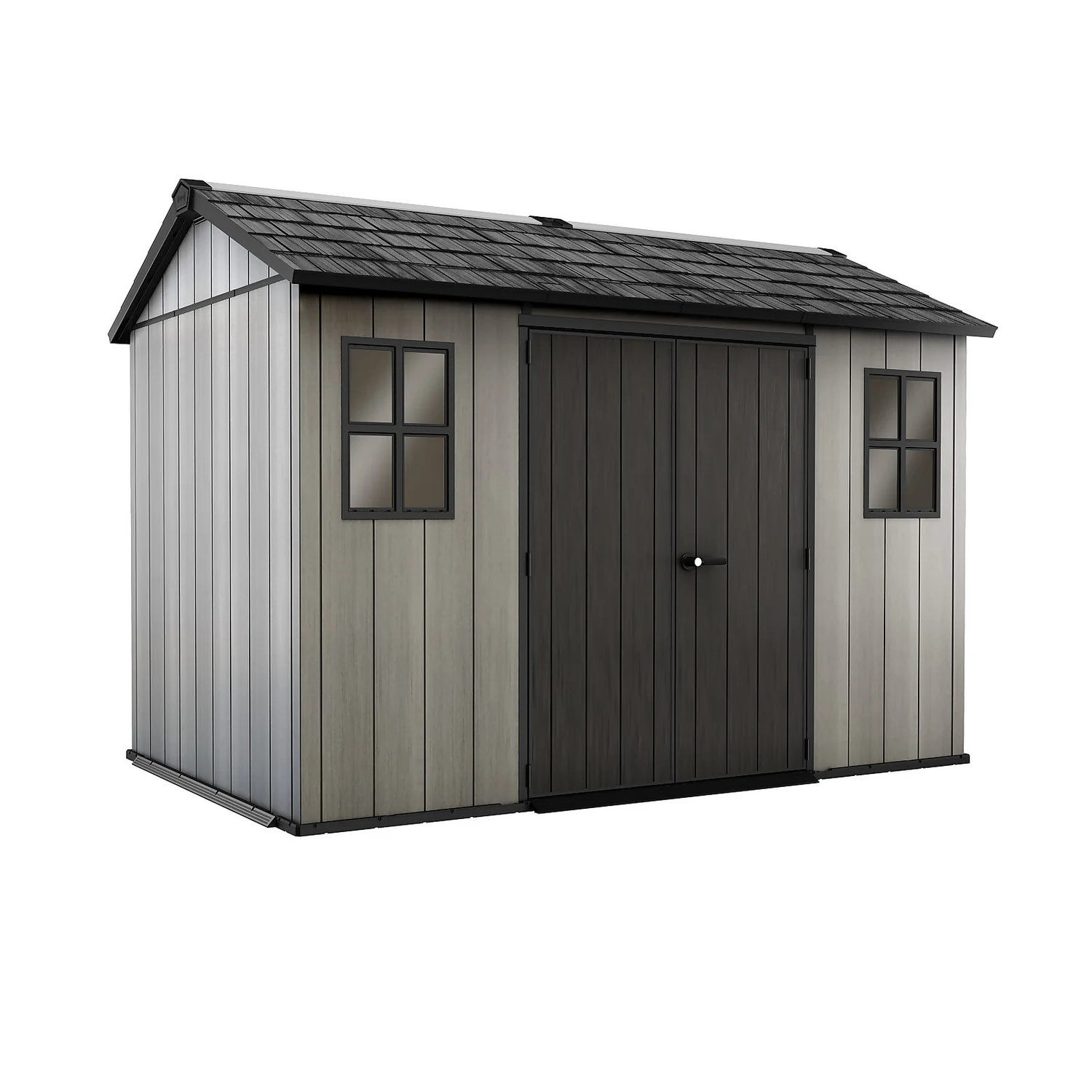 Keter Oakland 11 X 7.5ft Outdoor Garden Apex Storage Shed - Grey 1 Keter Oakland 11 X 7.5ft Outdoor Garden Apex Storage Shed - Grey