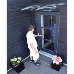 None Cambridge 1200X700 Silver Door Canopy -Garden Decorations and Ornaments Store 12882255 2994843527512079