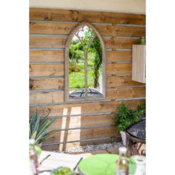 Church Window Outdoor Garden Mirror - 105cm -Garden Decorations and Ornaments Store 12883608 1564875470381190
