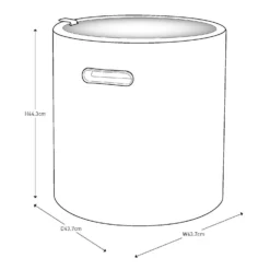 Keter Cool Stool Outdoor Ice Cooler Table 39L - Graphite -Garden Decorations and Ornaments Store 12884590 6574864304895723