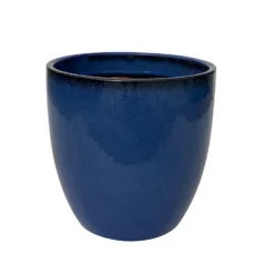 Chiswick Egg Imperial Terracotta Pot In Blue - 44cm