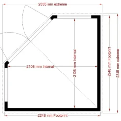 Shire Hampton Summerhouse - 8 X 8ft -Garden Decorations and Ornaments Store 12887163 1004851542738973