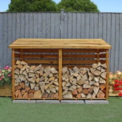 Mercia (Installation Included) Double Log Store -Garden Decorations and Ornaments Store 12888117 1135011214689248