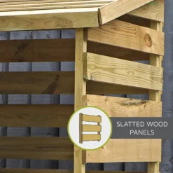 Mercia (Installation Included) Single Log Store -Garden Decorations and Ornaments Store 12888118 1415011214902836