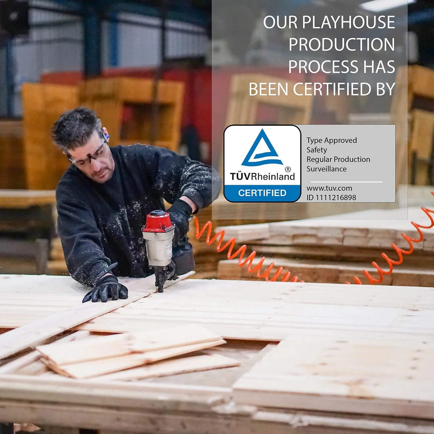 Mercia 4 X 4ft Snug Wooden Playhouse 7 Mercia 4 X 4ft Snug Wooden Playhouse - Image 7