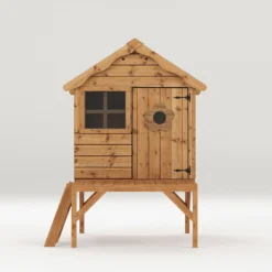 Mercia 4 X 7ft Snug Wooden Playhouse With Tower -Garden Decorations and Ornaments Store 12888281 4805027835793860