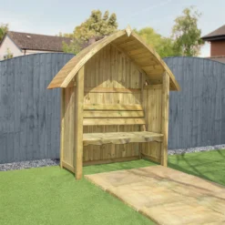 Mercia Arch Top Seated Arbour -Garden Decorations and Ornaments Store 12888308 1264884537788928