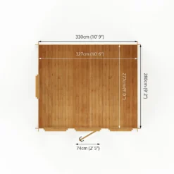 Mercia 3.5 X3m 19mm Log Cabin (Installed) -Garden Decorations and Ornaments Store 12888466 1215023719128868