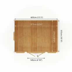 Mercia 4 X 3m 19mm Reverse Log Cabin (Installed) -Garden Decorations and Ornaments Store 12888474 8995023719269832