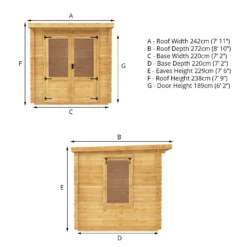 Mercia 2.4 X 2.4m 19mm Log Cabin (Installed) 18 Mercia 2.4 X 2.4m 19mm Log Cabin (Installed) -Garden Decorations and Ornaments Store 12888477 1805023718483691