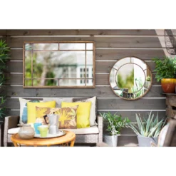 Valencia Outdoor Garden Mirror - 60cm -Garden Decorations and Ornaments Store 12891528 2984875440824968