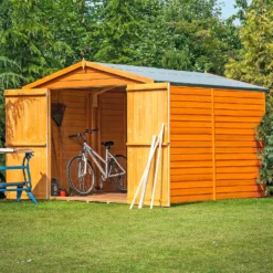 Shire 12 X 8ft Shed Overlap Double Door - No Windows -Garden Decorations and Ornaments Store 13082813 1534862497712136