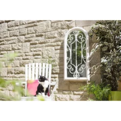 Scrolled Arch Garden Mirror -Garden Decorations and Ornaments Store 13097084 5914875470537880