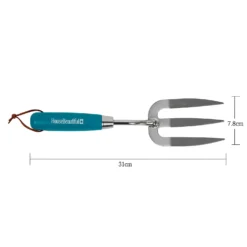 House Beautiful Stainless Steel Hand Fork With A Teal Painted Hardwood Handle 6 House Beautiful Stainless Steel Hand Fork With A Teal Painted Hardwood Handle -Garden Decorations and Ornaments Store 13188707 1804928022202854