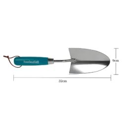 House Beautiful Stainless Steel Hand Trowel With A Teal Painted Hardwood Handle -Garden Decorations and Ornaments Store 13188708 1614928022769752