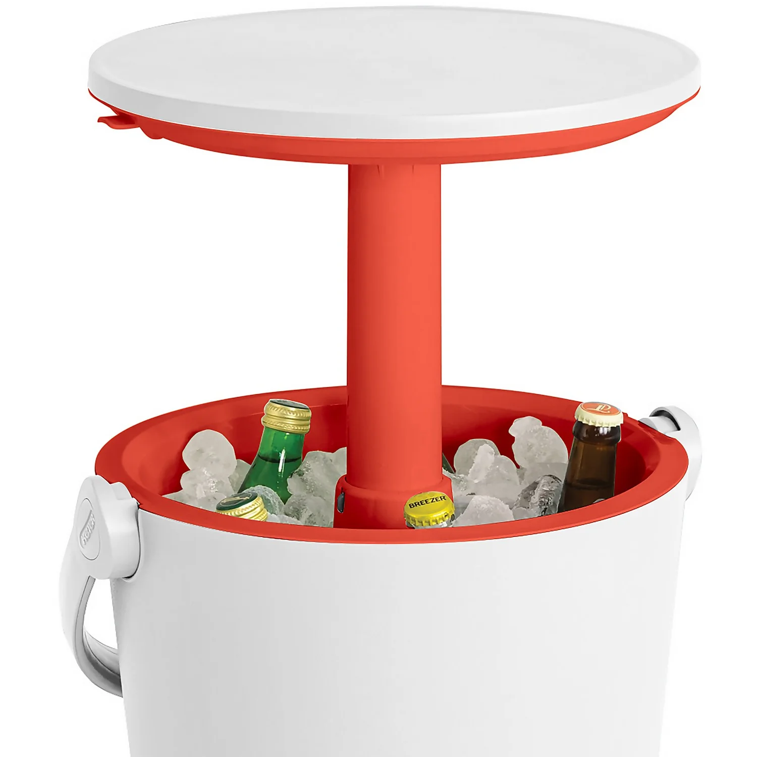 Keter GoBar Outdoor Ice Cooler Table Garden Furniture - Red / White 5 Keter GoBar Outdoor Ice Cooler Table Garden Furniture - Red / White - Image 5