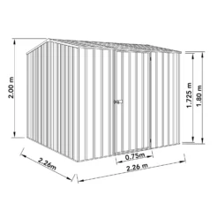 Absco 7.5 X 7.5ft Premier Apex - Dark Grey -Garden Decorations and Ornaments Store 13440852 1604929164213262