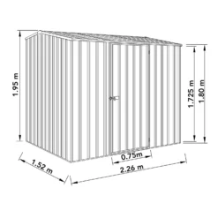 Absco 7.5 X 5ft Premier Reverse Apex - Dark Grey -Garden Decorations and Ornaments Store 13440866 2064929164637474